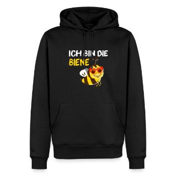 Ich Bin Die Biene Lustiger Name Sabine Vorname - Männer Premium Bio Hoodie - Schwarz - Vorne - Nico (187cm)