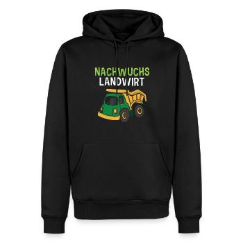 Nachwuchs Landwirt Bauer Dorfkind Traktor Junge - Männer Premium Bio Hoodie - Schwarz - Vorne - Nico (187cm)
