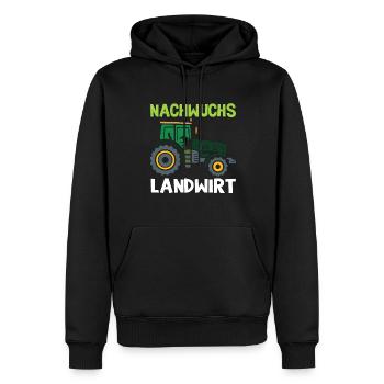 Nachwuchs Landwirt Bauer Dorfkind Traktor Junge - Männer Premium Bio Hoodie - Schwarz - Vorne - Nico (187cm)