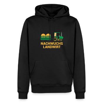 Nachwuchs Landwirt Bauer Dorfkind Traktor Junge - Männer Premium Bio Hoodie - Schwarz - Vorne - Nico (187cm)