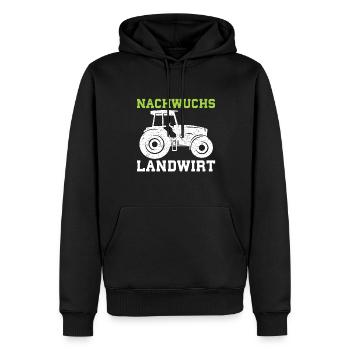 Nachwuchs Landwirt Bauer Dorfkind Traktor Junge - Männer Premium Bio Hoodie - Schwarz - Vorne - Nico (187cm)