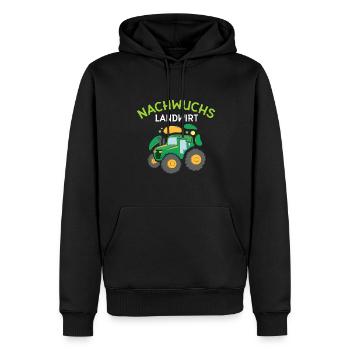 Nachwuchs Landwirt Bauer Dorfkind Traktor Junge - Männer Premium Bio Hoodie - Schwarz - Vorne - Nico (187cm)
