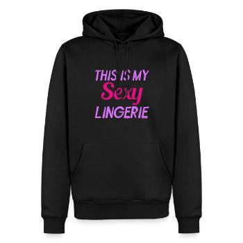 Lustig, Sexy, Pervers, Das Ist Mein Sexy - Männer Premium Bio Hoodie - Schwarz - Vorne - Nico (187cm)