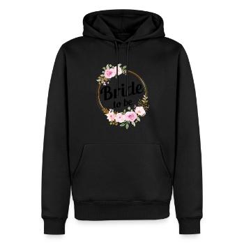 Mariée à épouser Mariage Enterrement de vie de garçon - Sweat à capuche Premium bio Homme - noir - Devant - Nico (187cm)