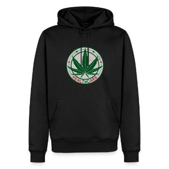 Soins de santé drôle THC Marijuana Weed Cannabis - Sweat à capuche Premium bio Homme - noir - Devant - Nico (187cm)