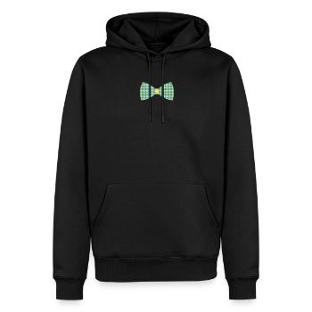 Drapeau ukrainien Cadeau Mouche Jaune Bleu - Sweat à capuche Premium bio Homme - noir - Devant - Nico (187cm)