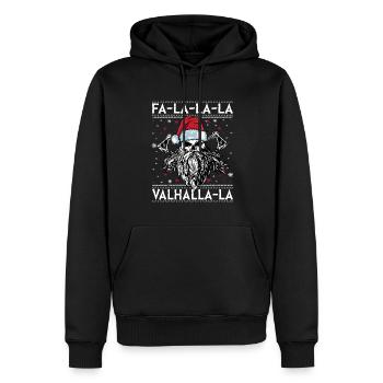 Viking Ugly Christmas – Valhalla Wikinger Outfit - Men’s Premium Organic Hoodie - black - Front - Nico (187cm)