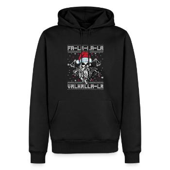 Viking Ugly Christmas – Valhalla Wikinger Outfit - Men’s Premium Organic Hoodie - black - Front - Nico (187cm)
