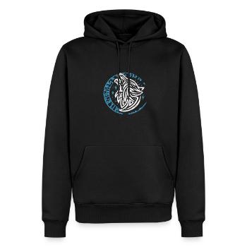 Valhalla Wolf Odin Runes Boussole nordique - Sweat à capuche Premium bio Homme - noir - Devant - Nico (187cm)