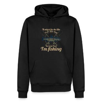 It may look like I'm - Men’s Premium Organic Hoodie - black - Front - Nico (187cm)