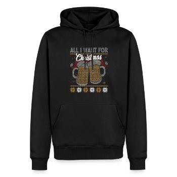 All I need for Christmas is BEER - Men’s Premium Organic Hoodie - black - Front - Nico (187cm)