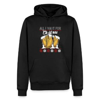 All I need for Christmas is BEER - Men’s Premium Organic Hoodie - black - Front - Nico (187cm)