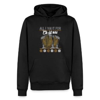 All I need for Christmas is BEER - Men’s Premium Organic Hoodie - black - Front - Nico (187cm)