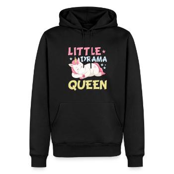 Little Drama Queen Einhorn Zicke Spruch - Männer Premium Bio Hoodie - Schwarz - Vorne - Nico (187cm)