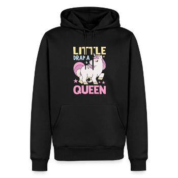 Little Drama Queen Einhorn Zicke Spruch - Männer Premium Bio Hoodie - Schwarz - Vorne - Nico (187cm)