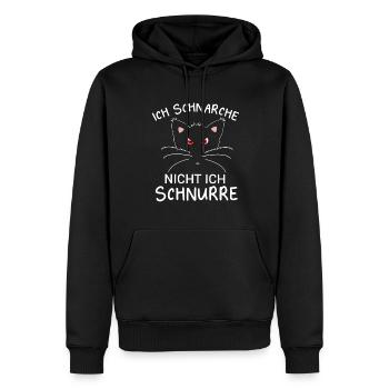 Ich Schnarche Nicht Ich Schnurre Schlaf Pyjama - Männer Premium Bio Hoodie - Schwarz - Vorne - Nico (187cm)