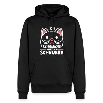 Schlaf Pyjama Freundin Ich Schnarche Nicht Ich - Männer Premium Bio Hoodie - Schwarz - Vorne - Nico (187cm)
