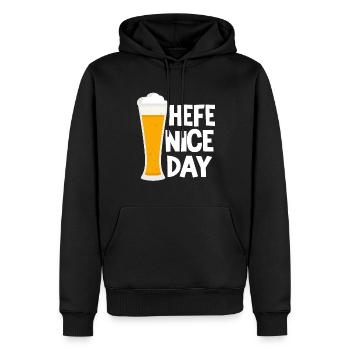 Weizenbier Brauer Hobbybrauer Hefe Nice Day Bier - Männer Premium Bio Hoodie - Schwarz - Vorne - Nico (187cm)