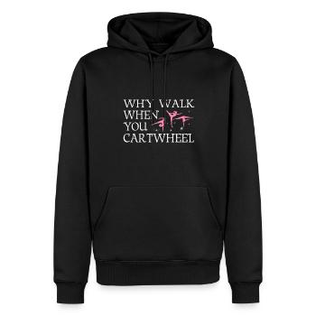 Pourquoi y aller si vous êtes Gymnastique Fille fille - Sweat à capuche Premium bio Homme - noir - Devant - Nico (187cm)
