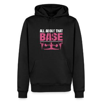 Cheerleader Über Diese Basis -Cheerleading - Männer Premium Bio Hoodie - Schwarz - Vorne - Nico (187cm)