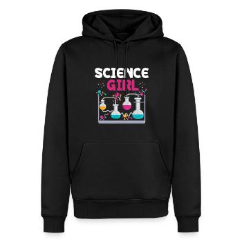 Science girls -chemistry schoolgirls women - Men’s Premium Organic Hoodie - black - Front - Nico (187cm)
