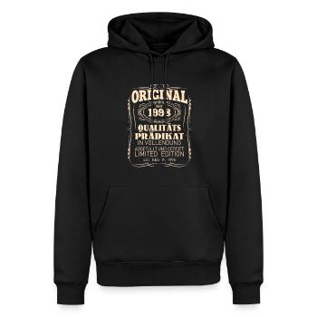 Vintage Original 1998 Geboren Jahrgang 1998 - Männer Premium Bio Hoodie - Schwarz - Vorne - Nico (187cm)