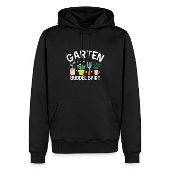 Hobby Gardener Gardening Garden Fairy Garden Buddel - Men’s Premium Organic Hoodie - black - Front - Nico (187cm)