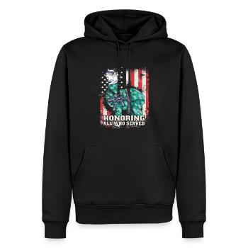 LLambo Alpaga Lama Drôle PAS DE PROB-LAMA - Sweat à capuche Premium bio Homme - noir - Devant - Nico (187cm)