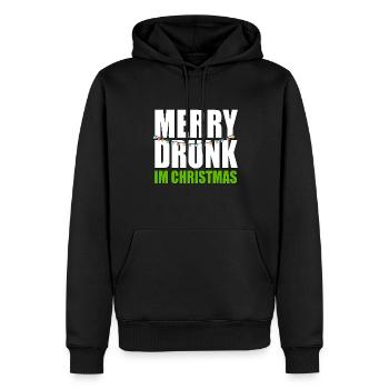 Funny Merry Drunk I'm Christmas Ugly Christmas - Männer Premium Bio Hoodie - Schwarz - Vorne - Nico (187cm)