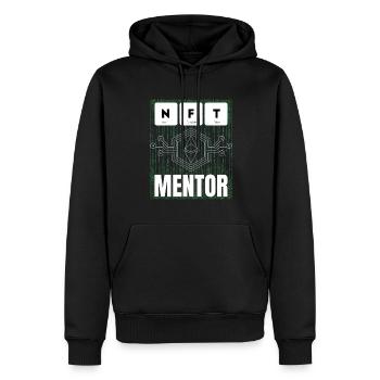 NFT Mentor Nicht Fungibles Token Für Virtuelles - Männer Premium Bio Hoodie - Schwarz - Vorne - Nico (187cm)