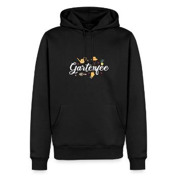 Gartenfee Gartenarbeit Gärtnern Hobbygärtner - Männer Premium Bio Hoodie - Schwarz - Vorne - Nico (187cm)