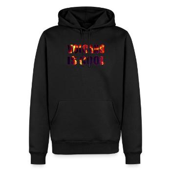 Le volcan est Cool Lava Walk Mountain Fire Magma - Sweat à capuche Premium bio Homme - noir - Devant - Nico (187cm)