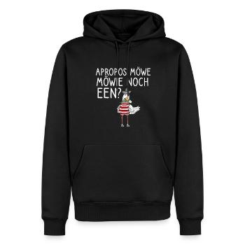Apropos Möwe Möwie Noch een Norden Norddeutsche - Männer Premium Bio Hoodie - Schwarz - Vorne - Nico (187cm)