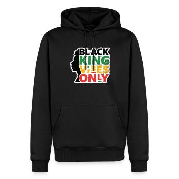 Black King ne résonne qu’avec les traditions - Sweat à capuche Premium bio Homme - noir - Devant - Nico (187cm)