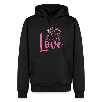 Strahlen Liebe Sich Selbst Urlaub Liebe Pink - Männer Premium Bio Hoodie - Schwarz - Vorne - Nico (187cm)