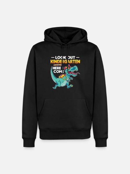 Kindergärtner Lehrer Regenbogenfarben - Männer Premium Bio Hoodie - Schwarz