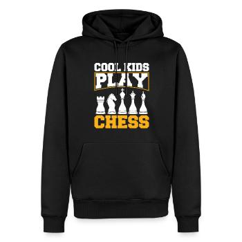 Schachschachkern Schachboxing Geschenk Für Kinder - Männer Premium Bio Hoodie - Schwarz - Vorne - Nico (187cm)