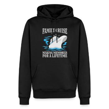 Coole Kreuzfahrt Kreuzfahrtschiff Familienurlaub - Männer Premium Bio Hoodie - Schwarz - Vorne - Nico (187cm)