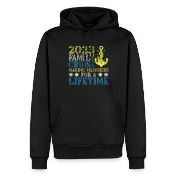 Coole Kreuzfahrt Kreuzfahrtschiff Familienurlaub - Männer Premium Bio Hoodie - Schwarz - Vorne - Nico (187cm)