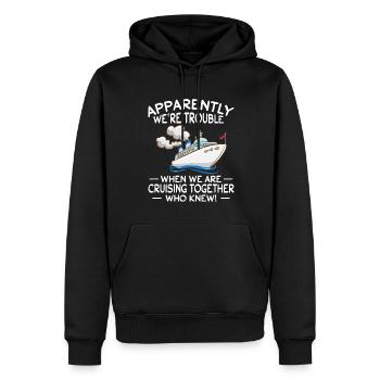 Coole Kreuzfahrt Kreuzfahrtschiff Familienurlaub - Männer Premium Bio Hoodie - Schwarz - Vorne - Nico (187cm)