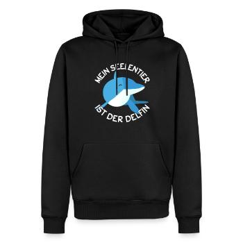 Meeresbiologe Delfin Meeresforscher Meerestier - Männer Premium Bio Hoodie - Schwarz - Vorne - Nico (187cm)