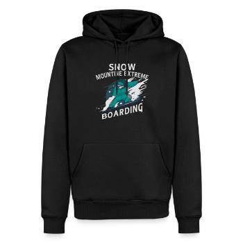 Snow Mountain Extreme Boarding Skeleton - Sweat à capuche Premium bio Homme - noir - Devant - Nico (187cm)