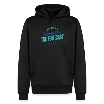 100 chances que je vous dise la prédiction - Sweat à capuche Premium bio Homme - noir - Devant - Nico (187cm)