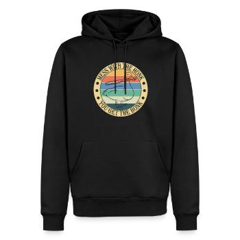 Geese Fair Goose Gift - Men’s Premium Organic Hoodie - black - Front - Nico (187cm)