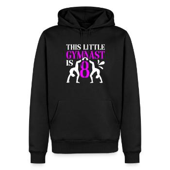 8 Jahre Alte Gymnast Athlet Geburtstags Kind - Männer Premium Bio Hoodie - Schwarz - Vorne - Nico (187cm)