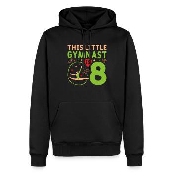 8 Jahre Alte Gymnast Athlet Geburtstags Kind - Männer Premium Bio Hoodie - Schwarz - Vorne - Nico (187cm)