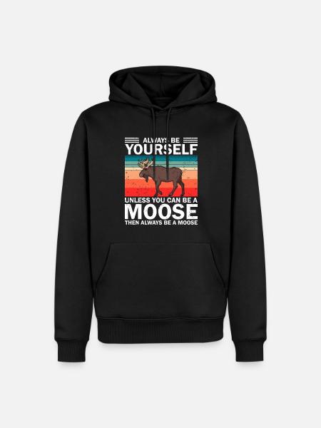 Funny Elk Deer Clothing - Men’s Premium Organic Hoodie - black