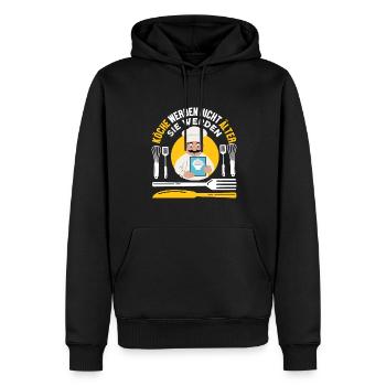 Geburtstag Koch Spruch Chefkoch Ausbildung Kochen - Männer Premium Bio Hoodie - Schwarz - Vorne - Nico (187cm)