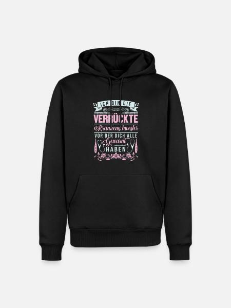 Krankenpflege Pflege Sprüche Krankenschwester - Männer Premium Bio Hoodie - Schwarz