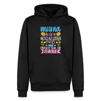 Mama Heldin Beschützerin Engel Die Beste Mutter - Männer Premium Bio Hoodie - Schwarz - Vorne - Nico (187cm)